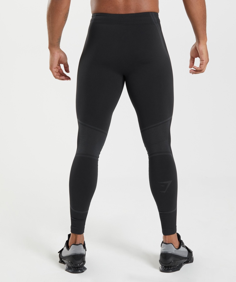 Rajstopy Bezszwowe Gymshark 315 Czarno-węglowo-szare