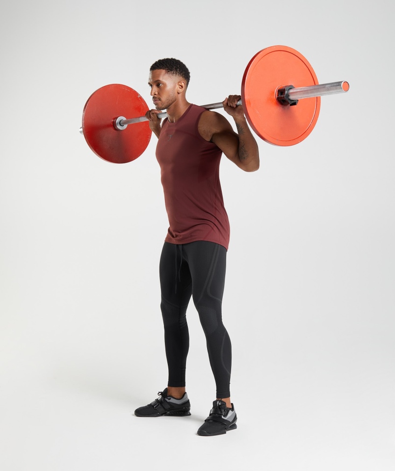 Rajstopy Bezszwowe Gymshark 315 Czarno-węglowo-szare