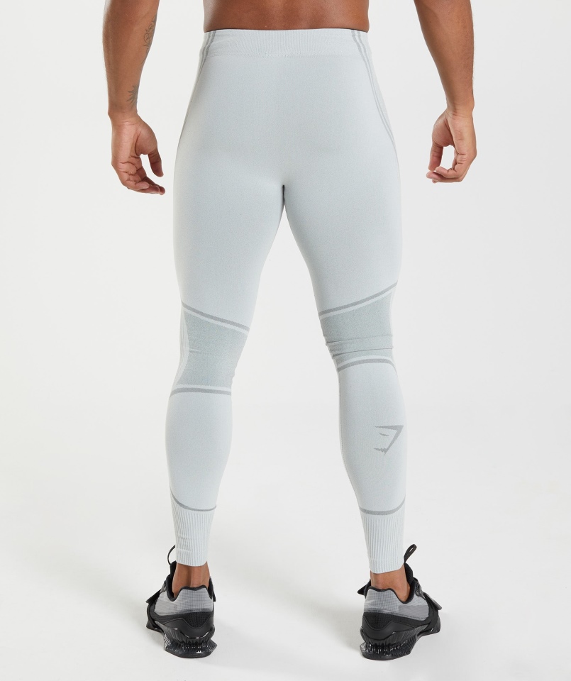 Gymshark 315 Rajstopy Bezszwowe Jasnoszare Antracytowe