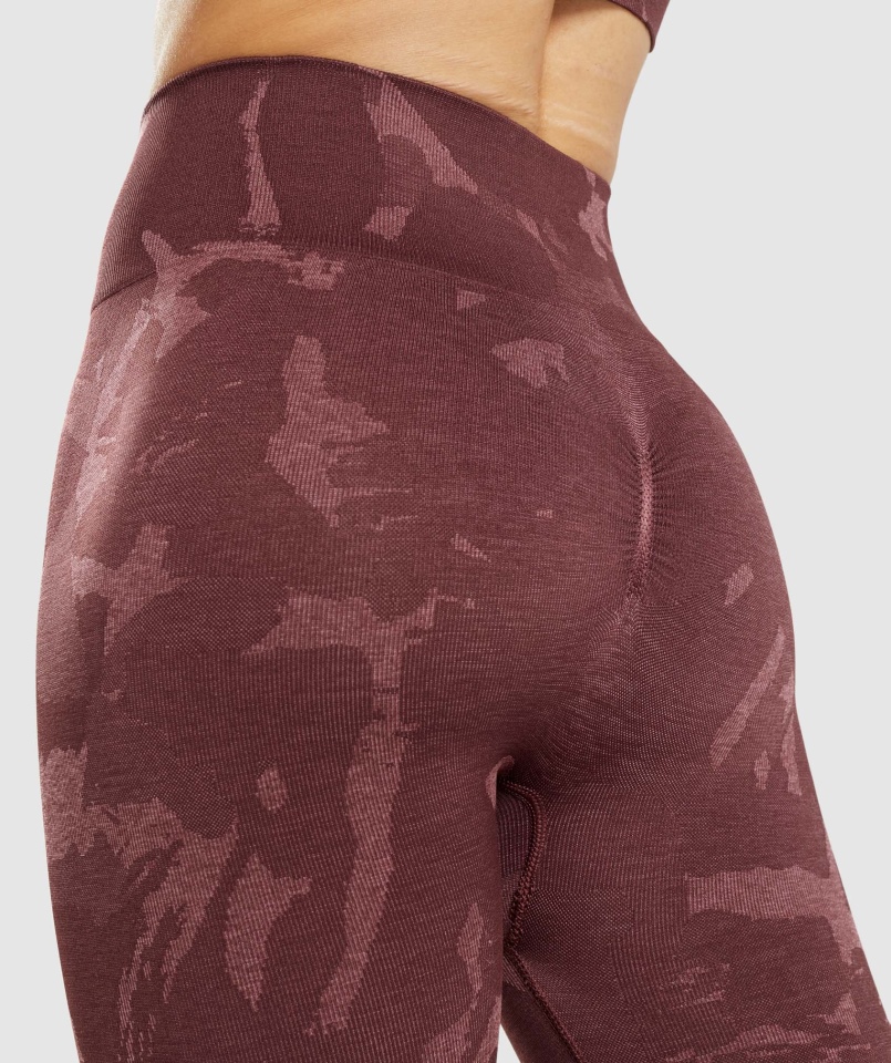 Gymshark Adaptują Bezszwowe Legginsy Moro Savanna-cherry Brown