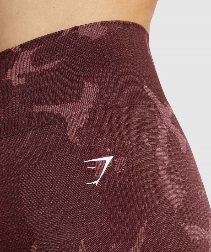 Gymshark Adaptują Bezszwowe Legginsy Moro Savanna-cherry Brown