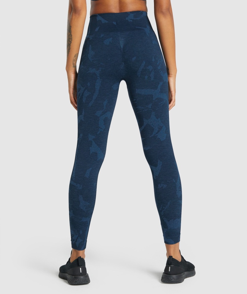 Legginsy Bezszwowe Gymshark Adapt Moro Savanna-granat