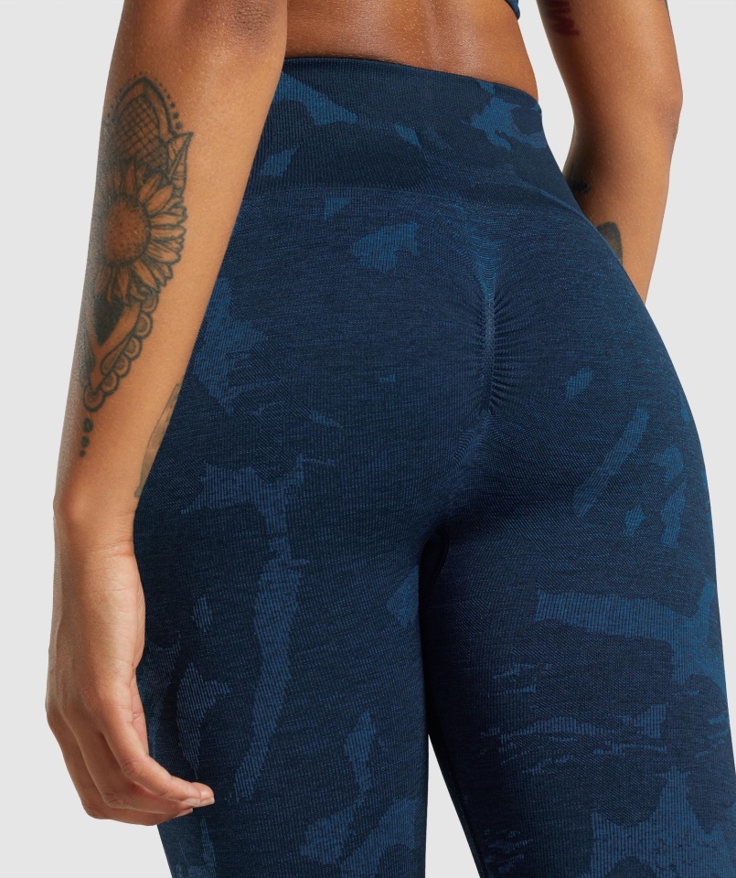 Legginsy Bezszwowe Gymshark Adapt Moro Savanna-granat