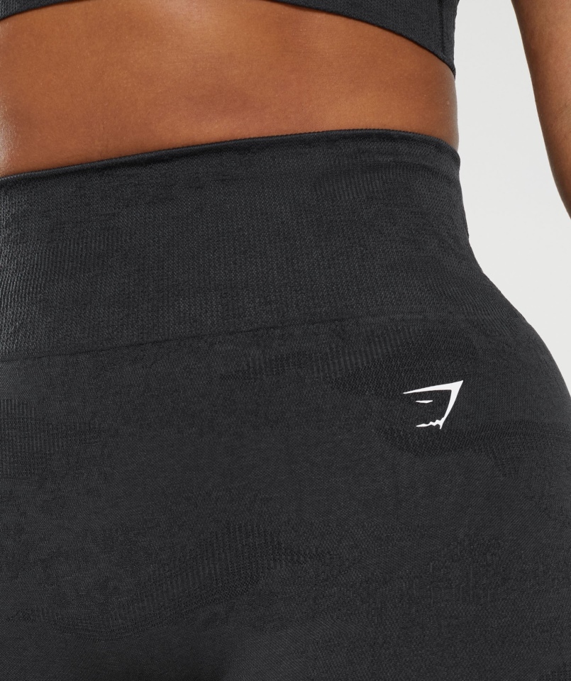 Bezszwowe Szorty Gymshark Adapt Moro Lawa-czarno-onyksowo-szare