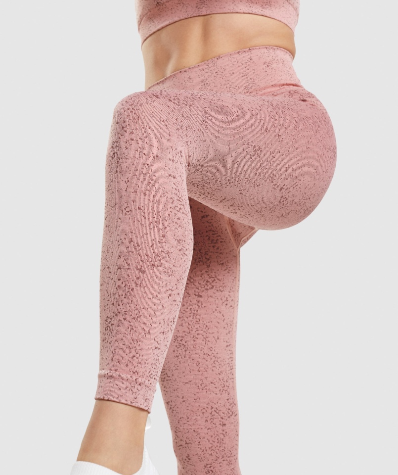 Gymshark Adapt Fleck Bezszwowe Legginsy Mineralno-paige Różowe