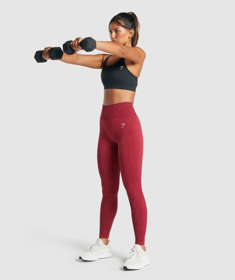 Biustonosz Sportowy Gymshark Adapt Fleck Mineralno-czarny