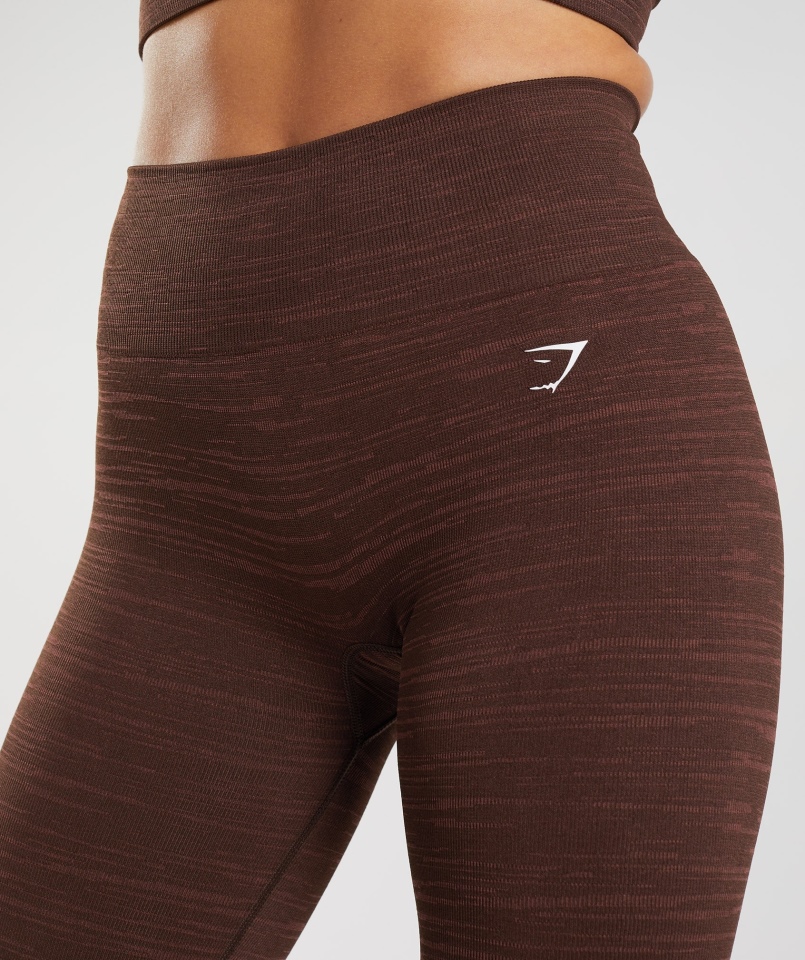 Gymshark Adapt Marl Bezszwowe Legginsy Vlt-archive Brązowo-brązowy