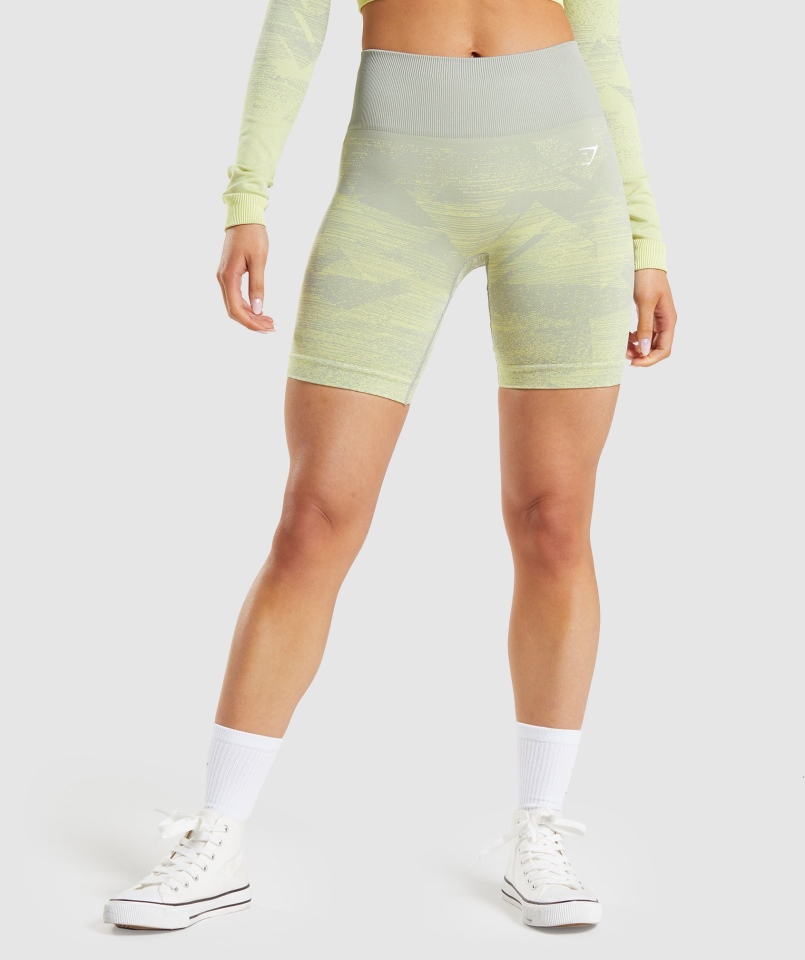 Gymshark Dostosuj Ombre Bezszwowe Szorty Trójkąt-taupe Szare