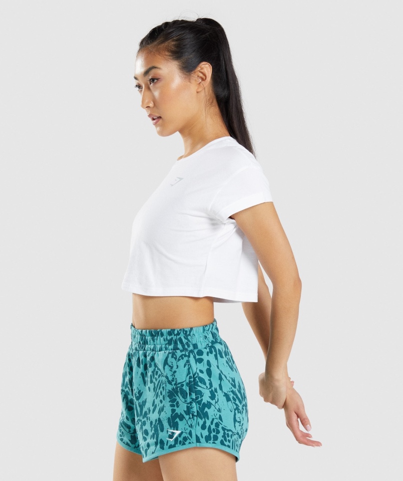 Gymshark Zwierzęca Koszulka Z Grafiką W Kolorze Białym