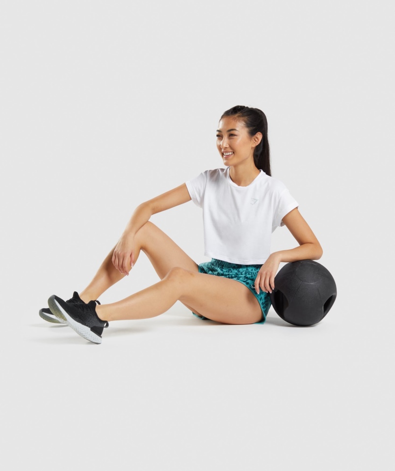 Gymshark Zwierzęca Koszulka Z Grafiką W Kolorze Białym