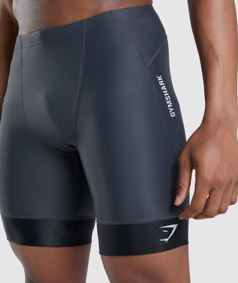 Gymshark Apex Multi Spodenki Onyks Szaro-czarne