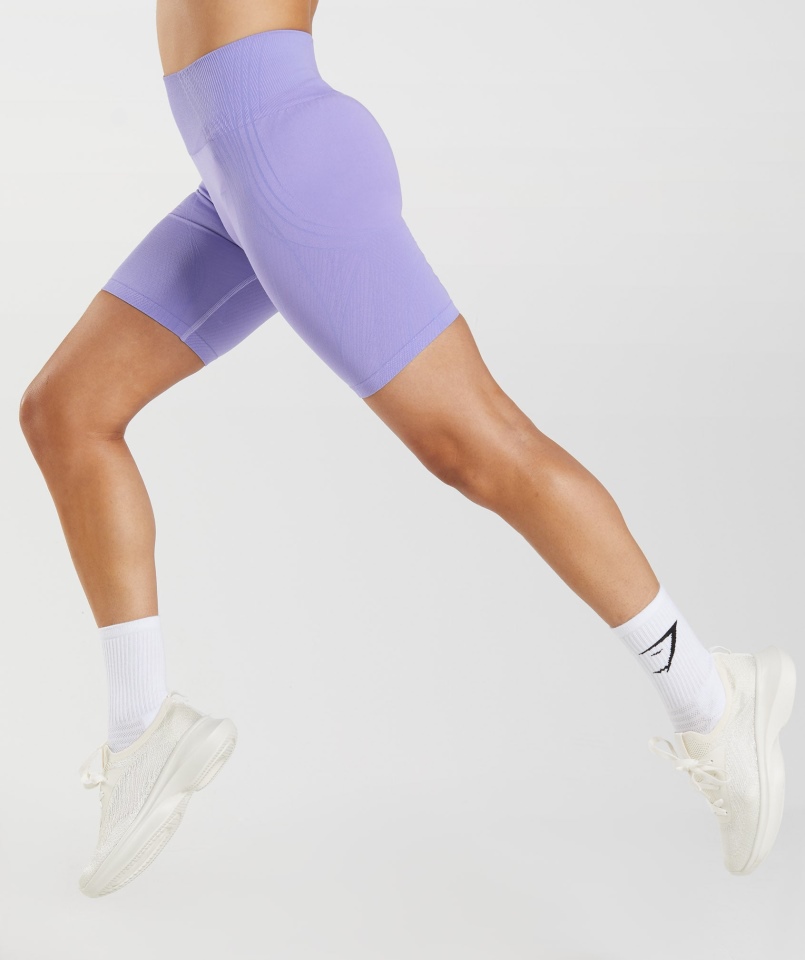 Gymshark Apex Bezszwowe Szorty Cyfrowy Fiolet-przykurzony Fiolet