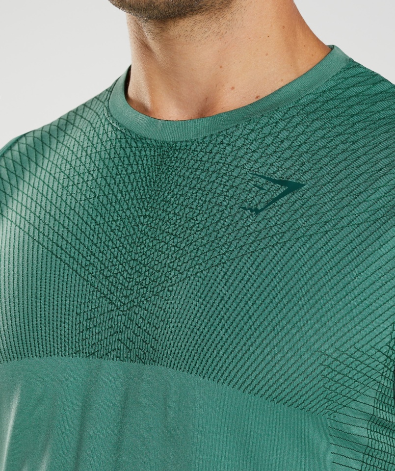Gymshark Apex Bezszwowy Zbiornik Hoya Zielono-leśna Zieleń