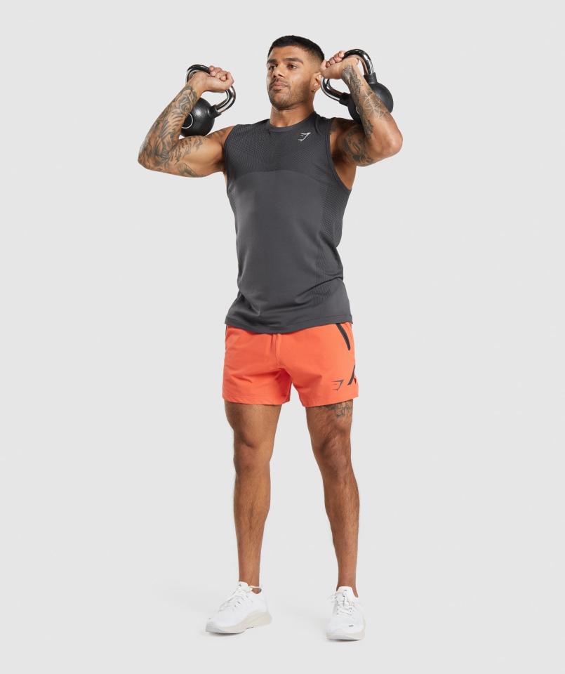 Gymshark Apex Seamless Tank Onyks Szaro-czarny
