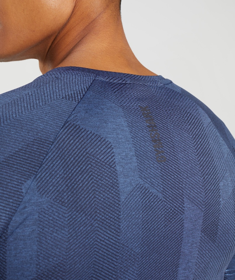 Gymshark Apex T-shirt Onyks Szary-dworski Niebieski