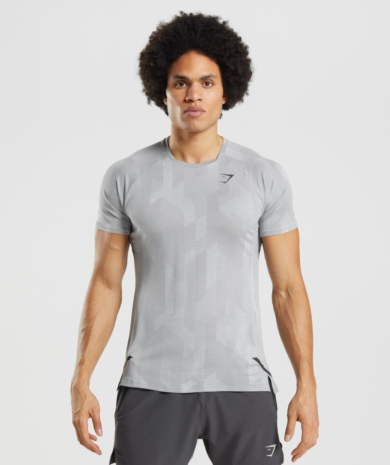 Koszulka Gymshark Apex Smokey Szaro-jasnoszary