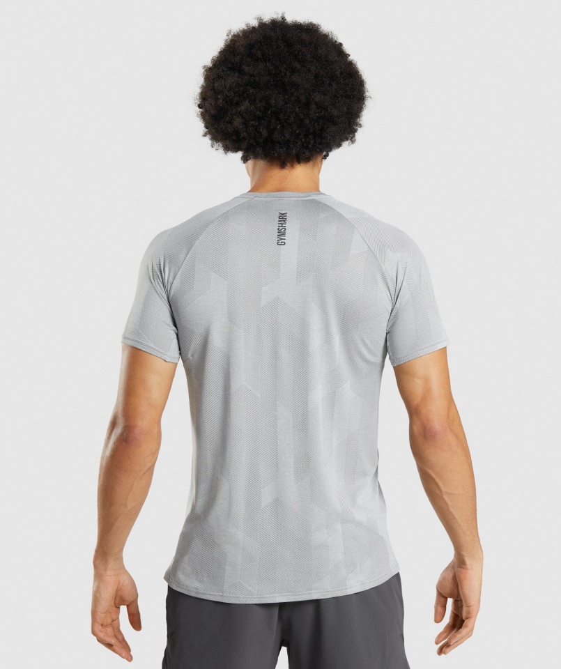 Koszulka Gymshark Apex Smokey Szaro-jasnoszary