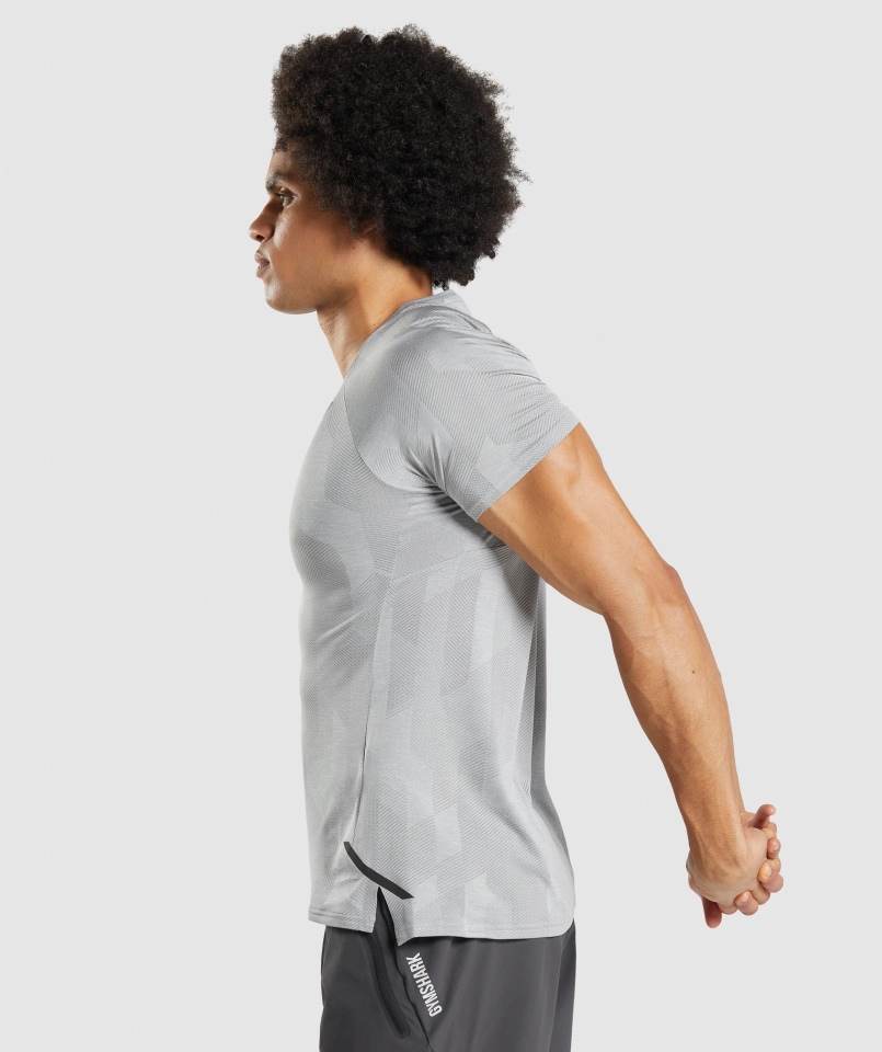 Koszulka Gymshark Apex Smokey Szaro-jasnoszary