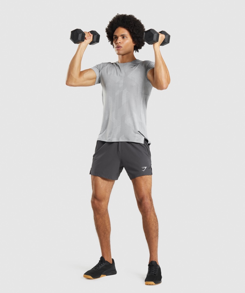 Koszulka Gymshark Apex Smokey Szaro-jasnoszary