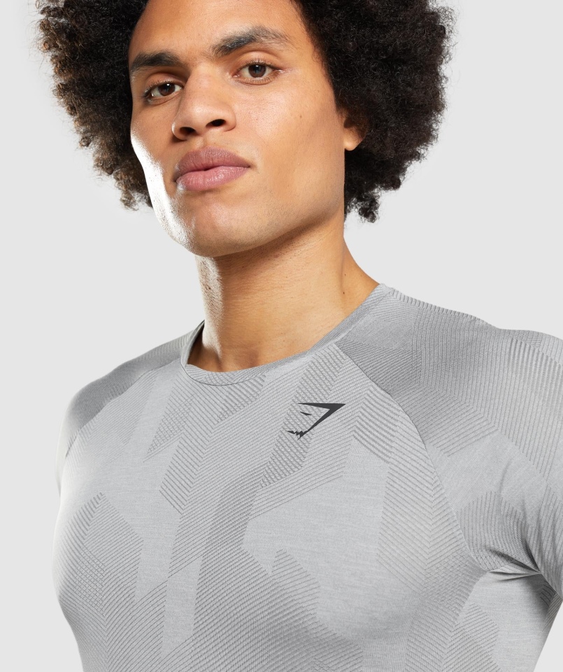 Koszulka Gymshark Apex Smokey Szaro-jasnoszary