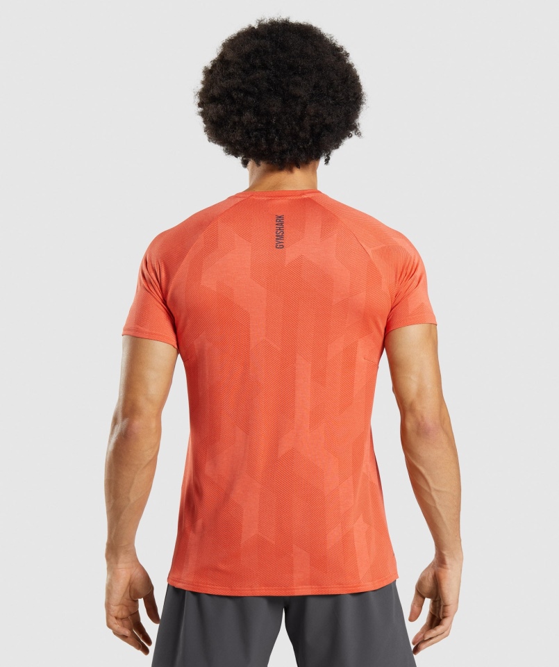 Koszulka Gymshark Apex Pikantna Pomarańczowo-papaja Pomarańczowa