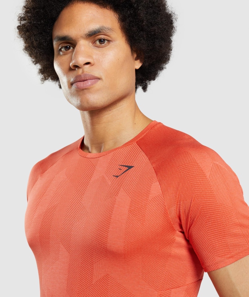 Koszulka Gymshark Apex Pikantna Pomarańczowo-papaja Pomarańczowa
