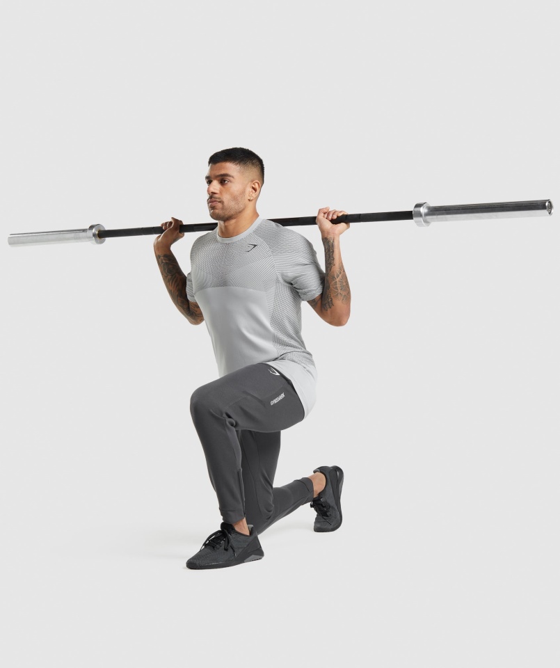 Gymshark Apex Techniczne Joggery Szare Onyks