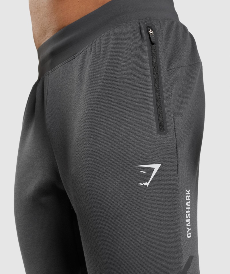 Gymshark Apex Techniczne Joggery Szare Onyks
