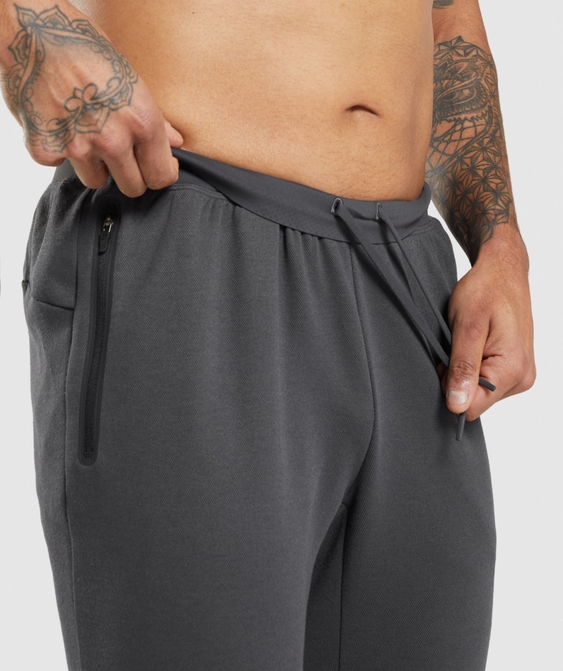 Gymshark Apex Techniczne Joggery Szare Onyks