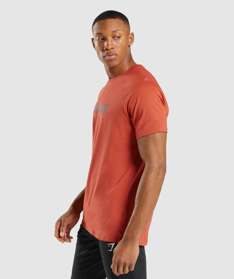 Gymshark Apollo Koszulka Moro Blezer Czerwona