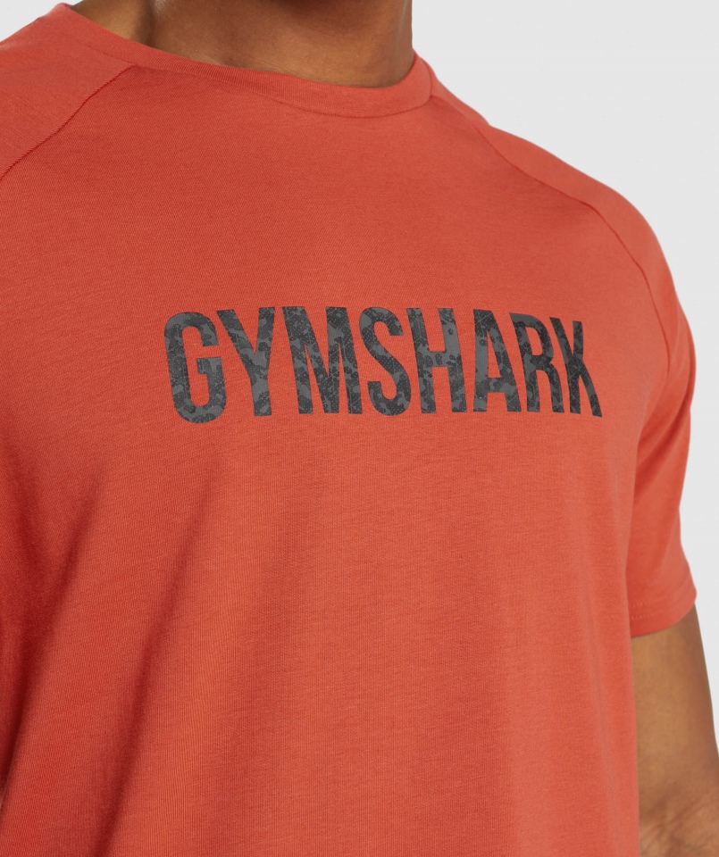 Gymshark Apollo Koszulka Moro Blezer Czerwona