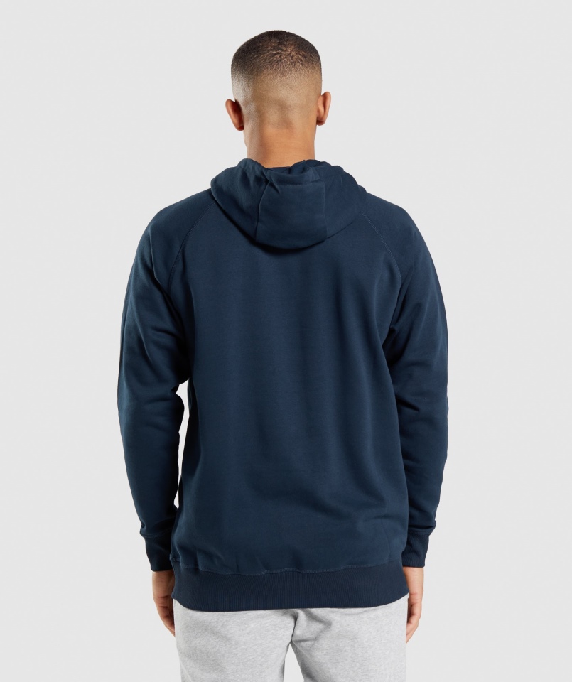 Gymshark Apollo Bluza Z Kapturem Granatowa