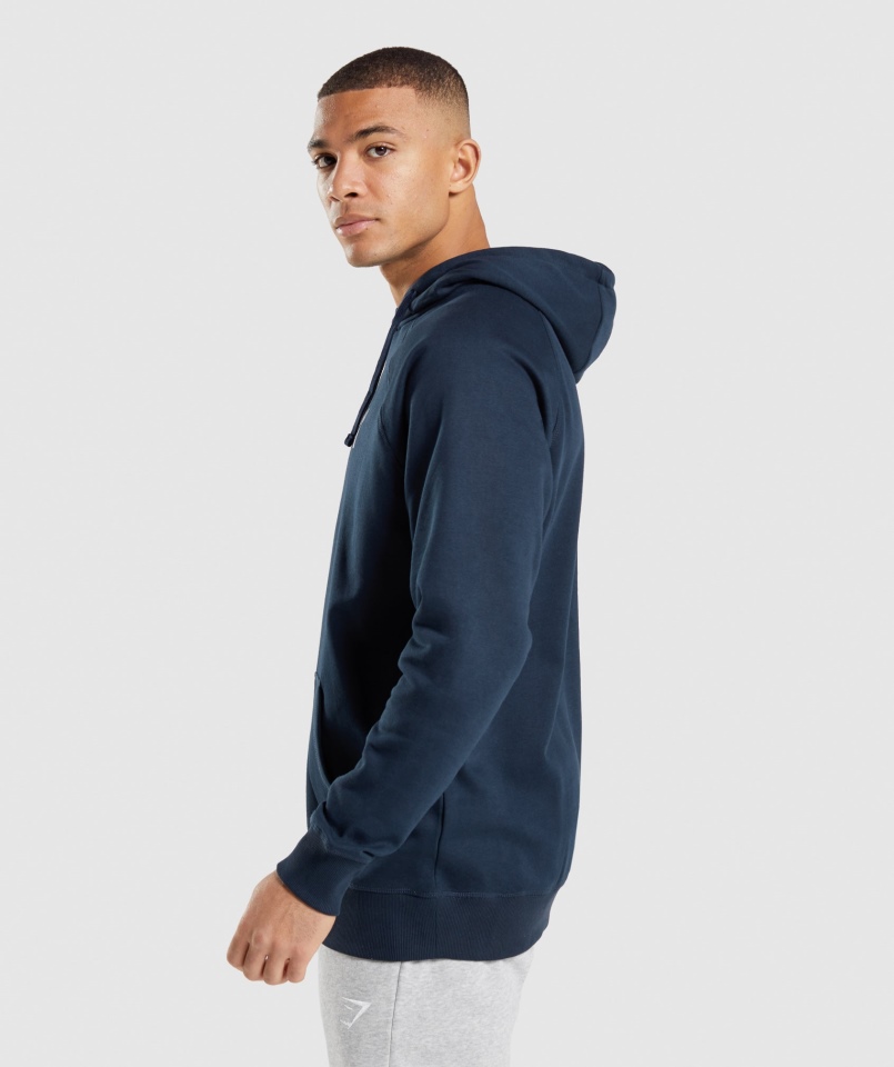 Gymshark Apollo Bluza Z Kapturem Granatowa