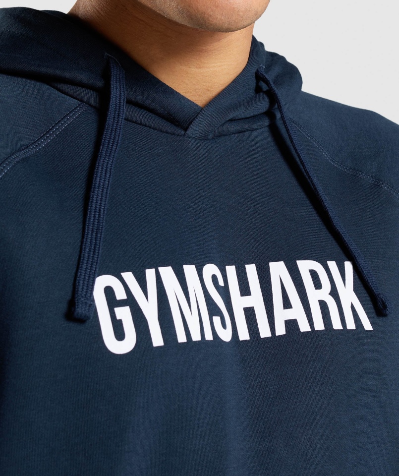 Gymshark Apollo Bluza Z Kapturem Granatowa
