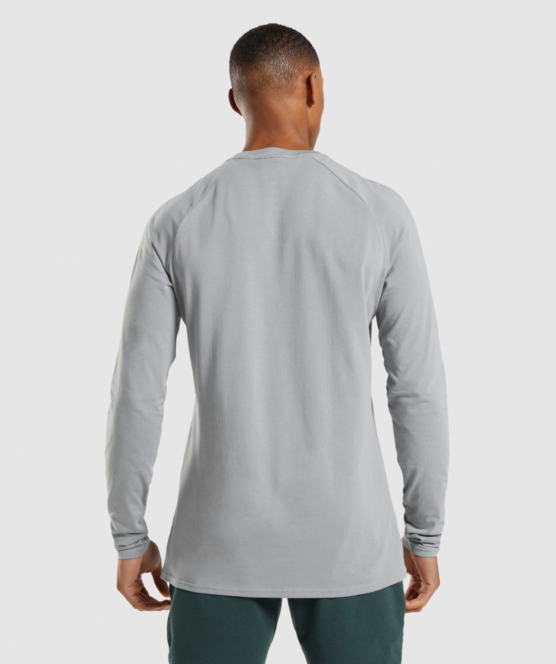 Gymshark Apollo Koszulka Z Długim Rękawem Smokey Grey