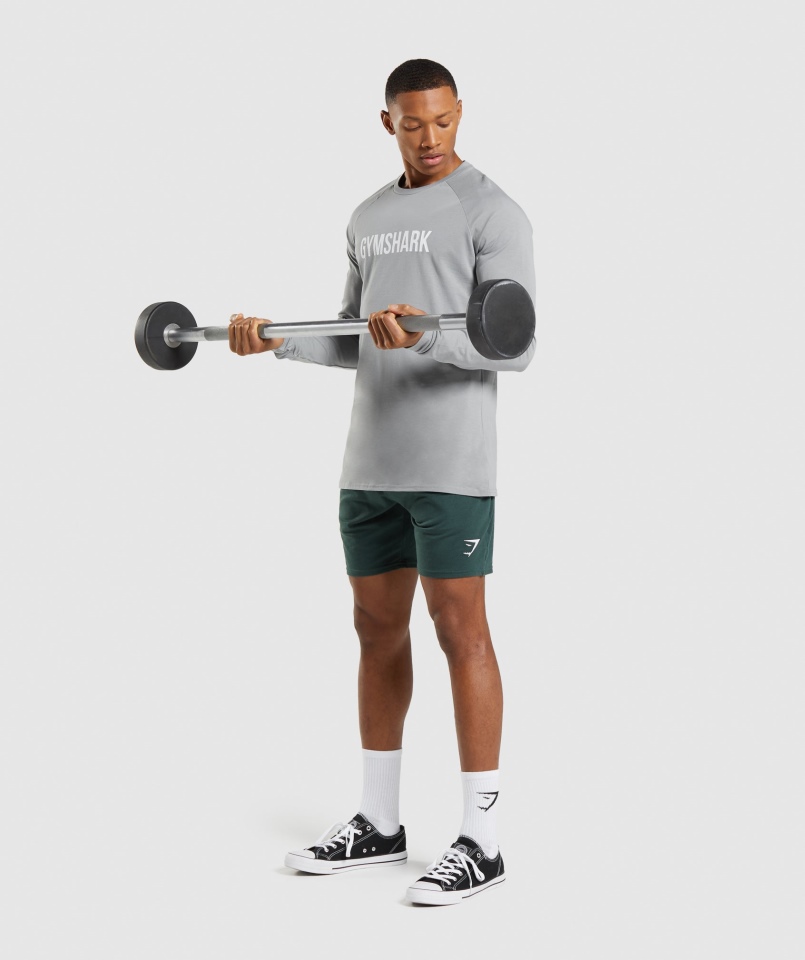 Gymshark Apollo Koszulka Z Długim Rękawem Smokey Grey
