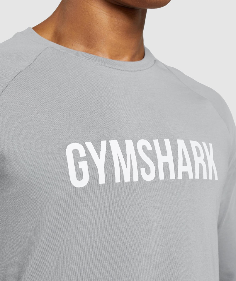 Gymshark Apollo Koszulka Z Długim Rękawem Smokey Grey