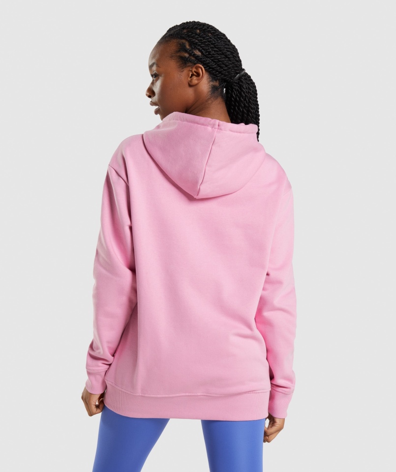 Gymshark Apollo Oversize Bluza Z Kapturem Sorbet Różowy