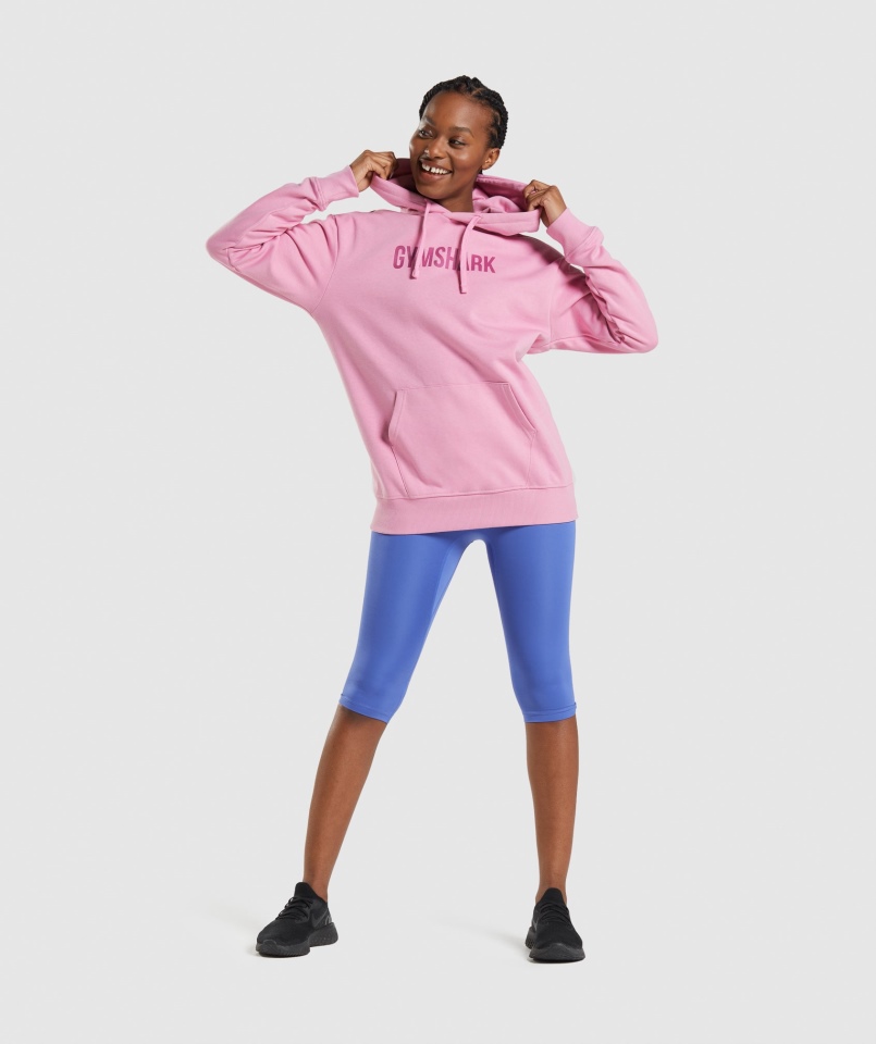 Gymshark Apollo Oversize Bluza Z Kapturem Sorbet Różowy