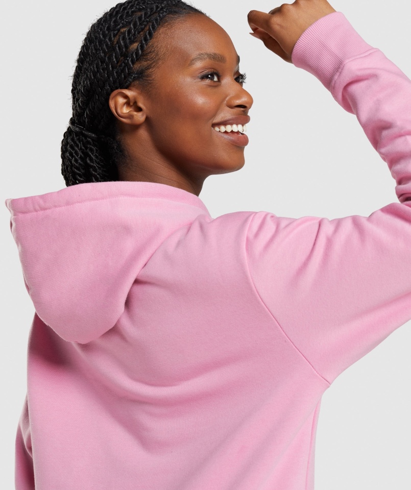 Gymshark Apollo Oversize Bluza Z Kapturem Sorbet Różowy