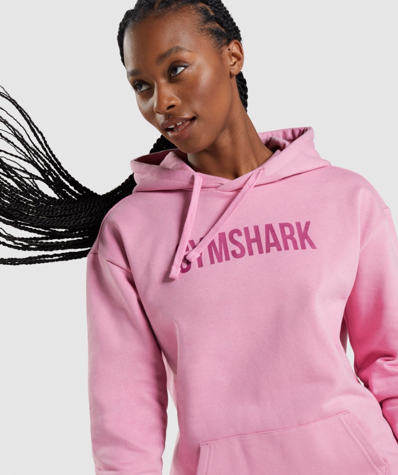 Gymshark Apollo Oversize Bluza Z Kapturem Sorbet Różowy