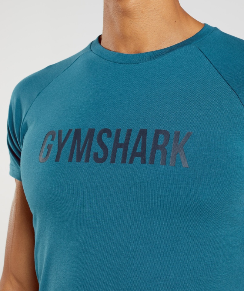 Koszulka Gymshark Apollo Atlantic Blue