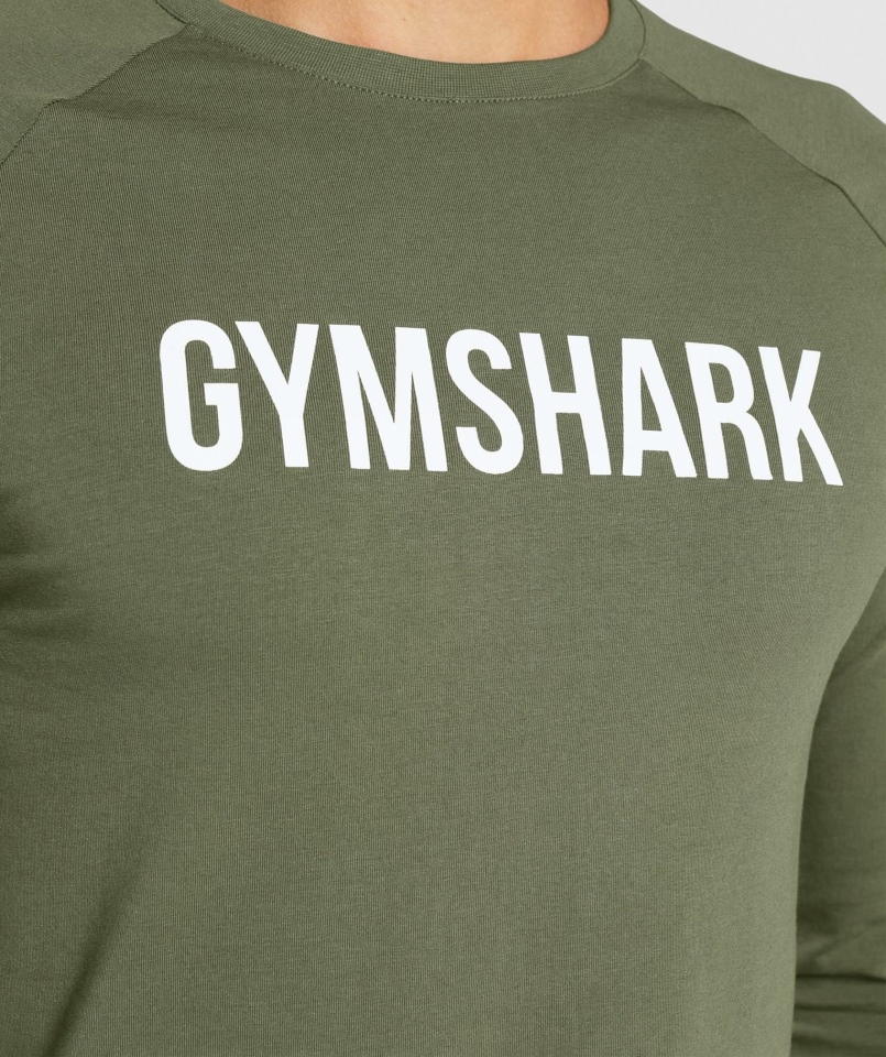 Koszulka Gymshark Apollo Core Oliwkowa