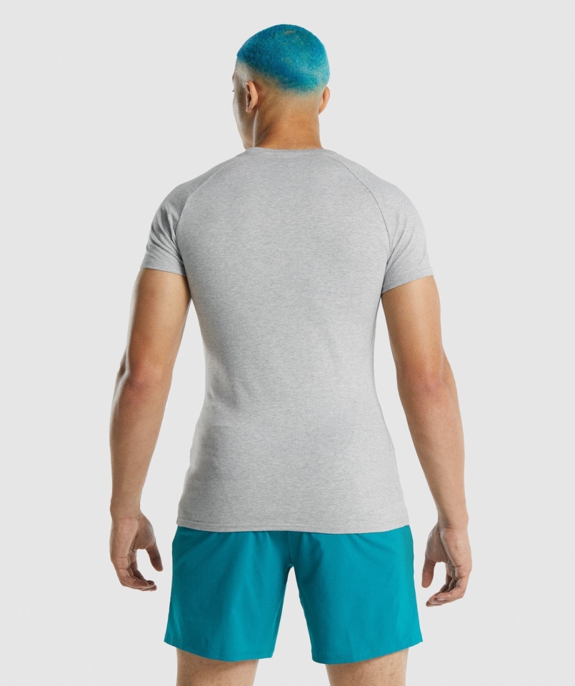 Koszulka Gymshark Apollo Jasnoszara Marl