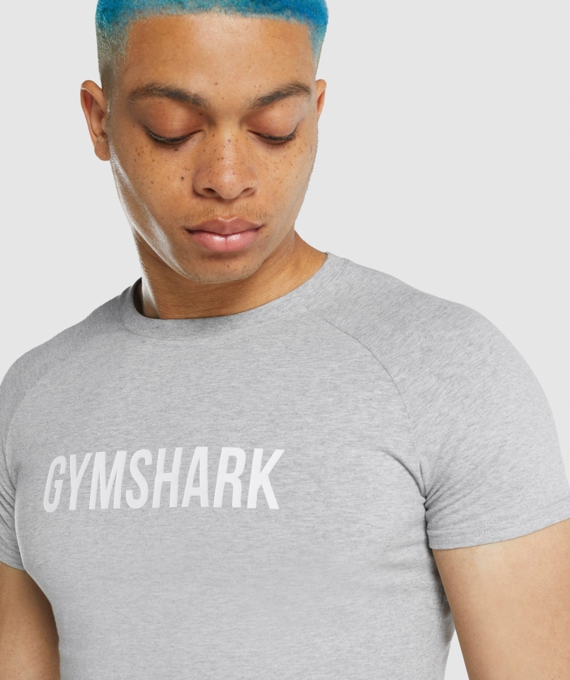 Koszulka Gymshark Apollo Jasnoszara Marl