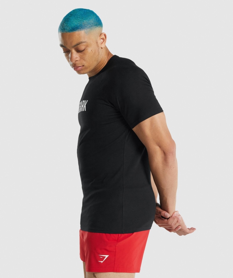 Gymshark Apollo Koszulka Męska Czarna