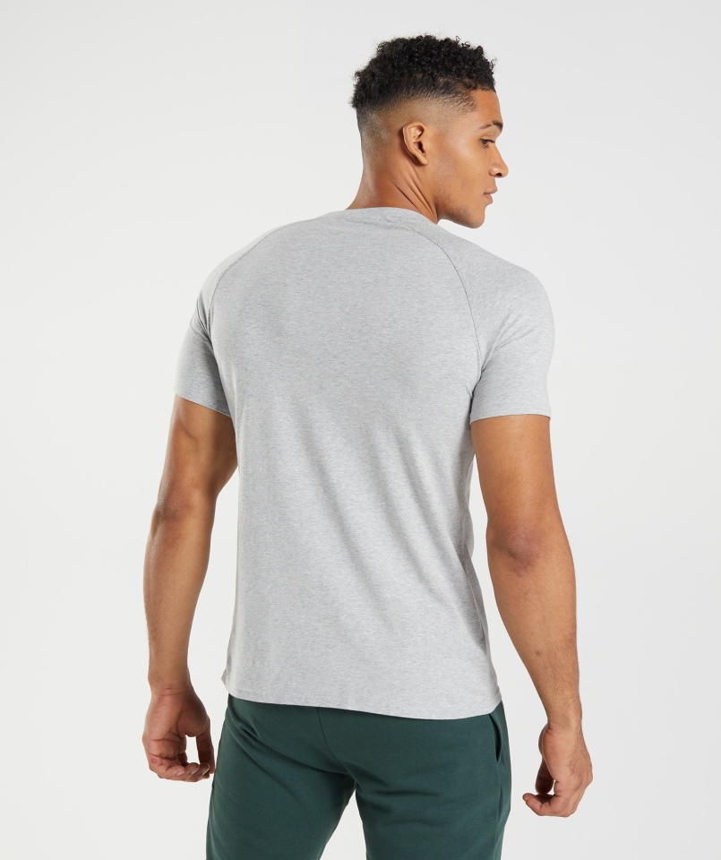 Gymshark Apollo Koszulka Męska Jasnoszara Marl