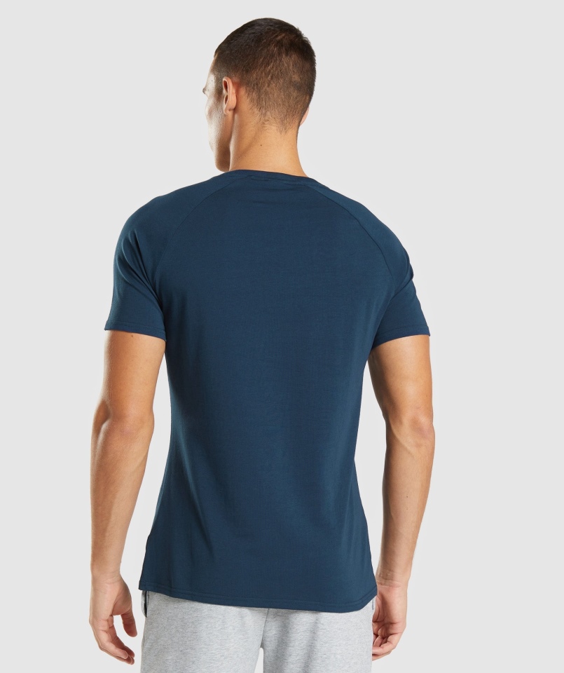 Gymshark Apollo Koszulka Męska Granatowa