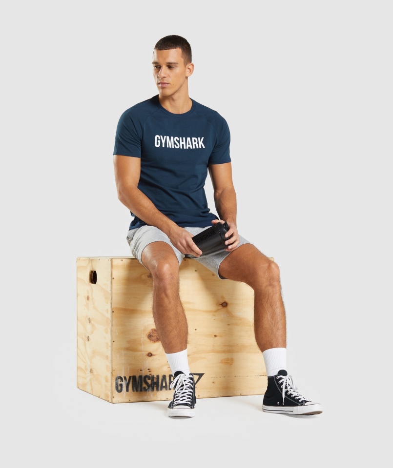Gymshark Apollo Koszulka Męska Granatowa