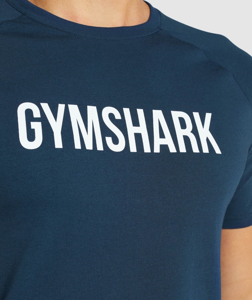 Gymshark Apollo Koszulka Męska Granatowa
